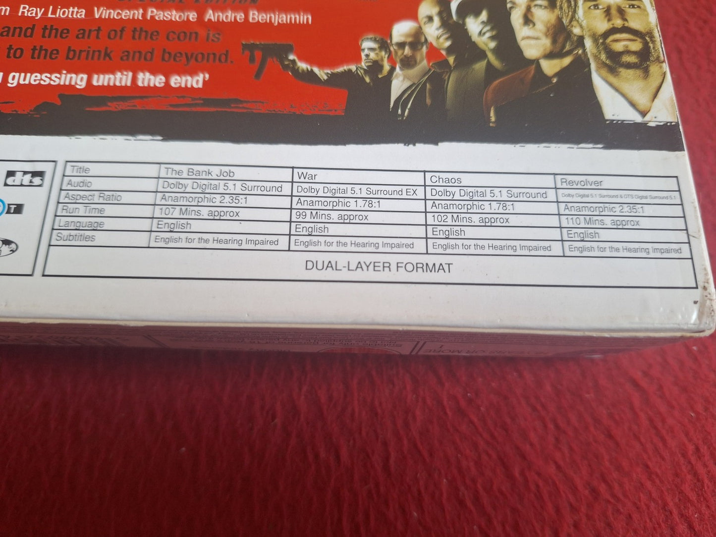 JASON STATHAM COLL - THE BANK JOB / WAR / CHAOS / REVOLVER BOX DVD