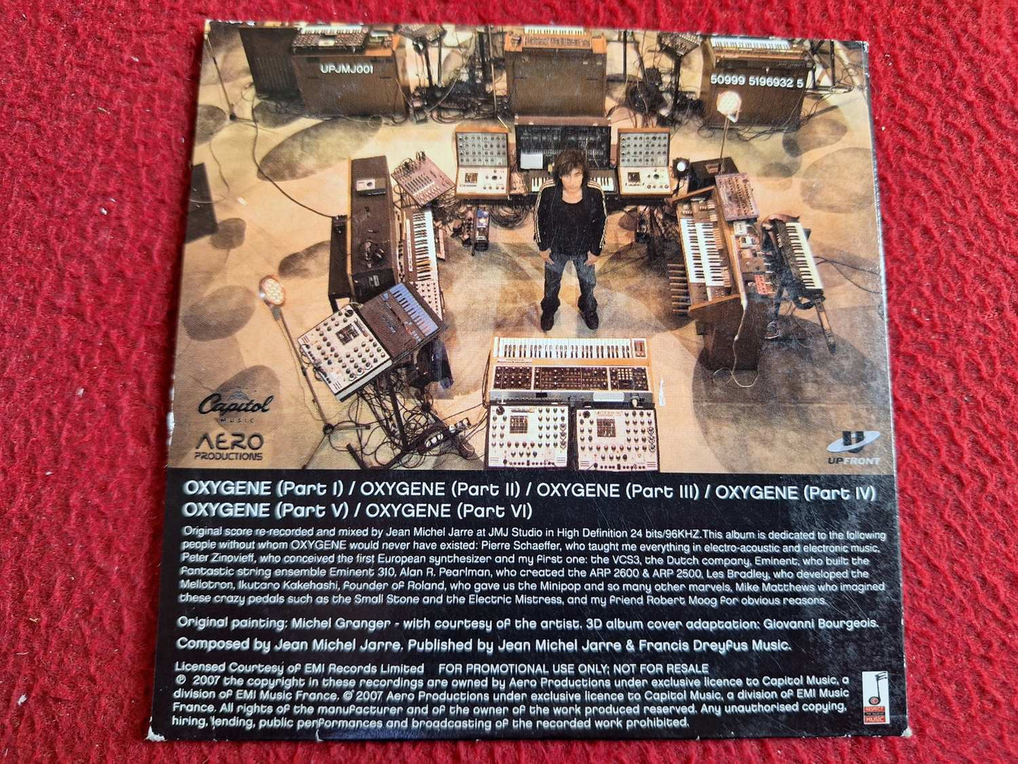 JEAN MICHEL JARRE OXYGENE NEW MASTER RECORDING [ THE MAIL ] CD