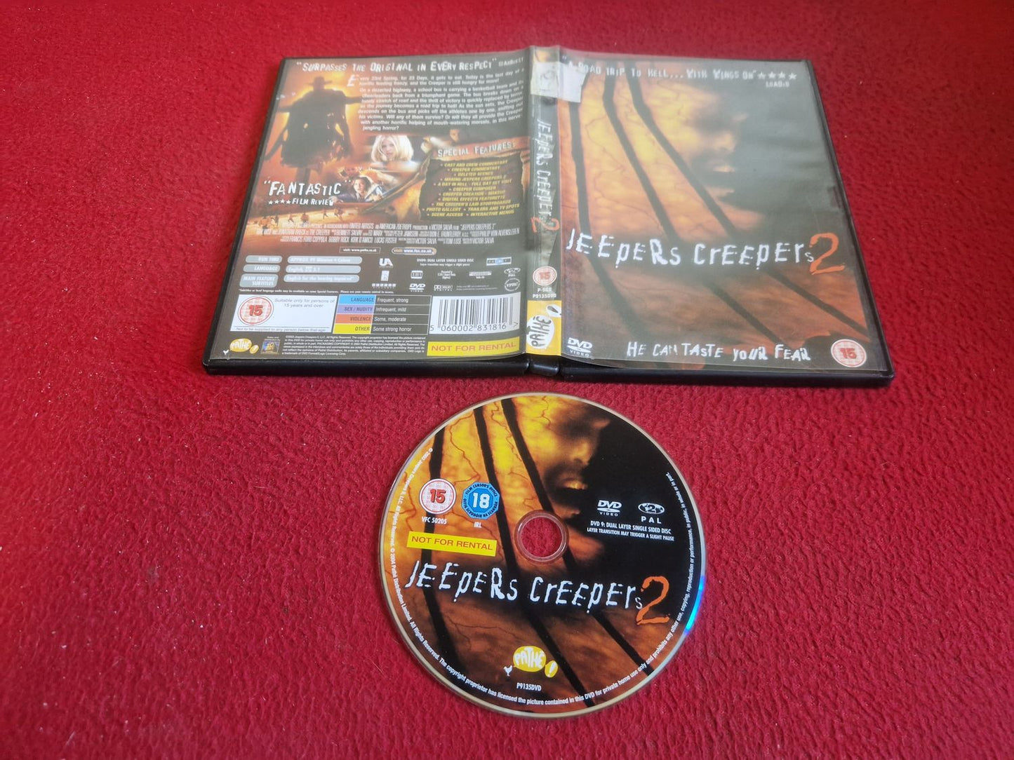 JEEPERS CREEPERS 2 DVD