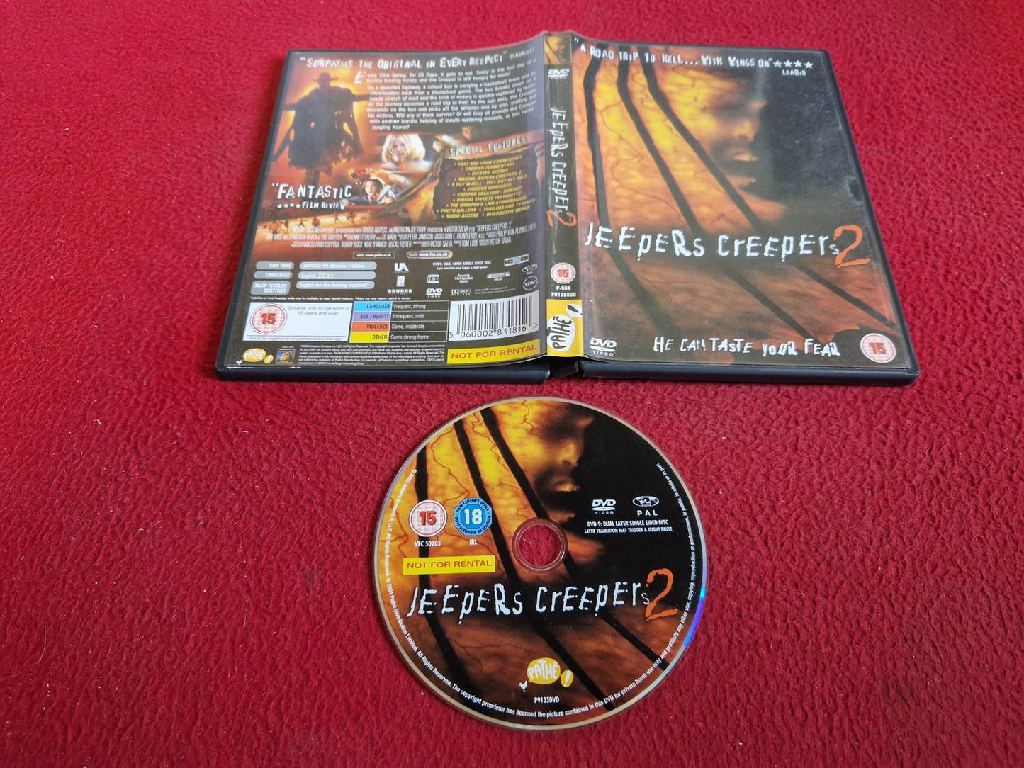 JEEPERS CREEPERS 2 DVD