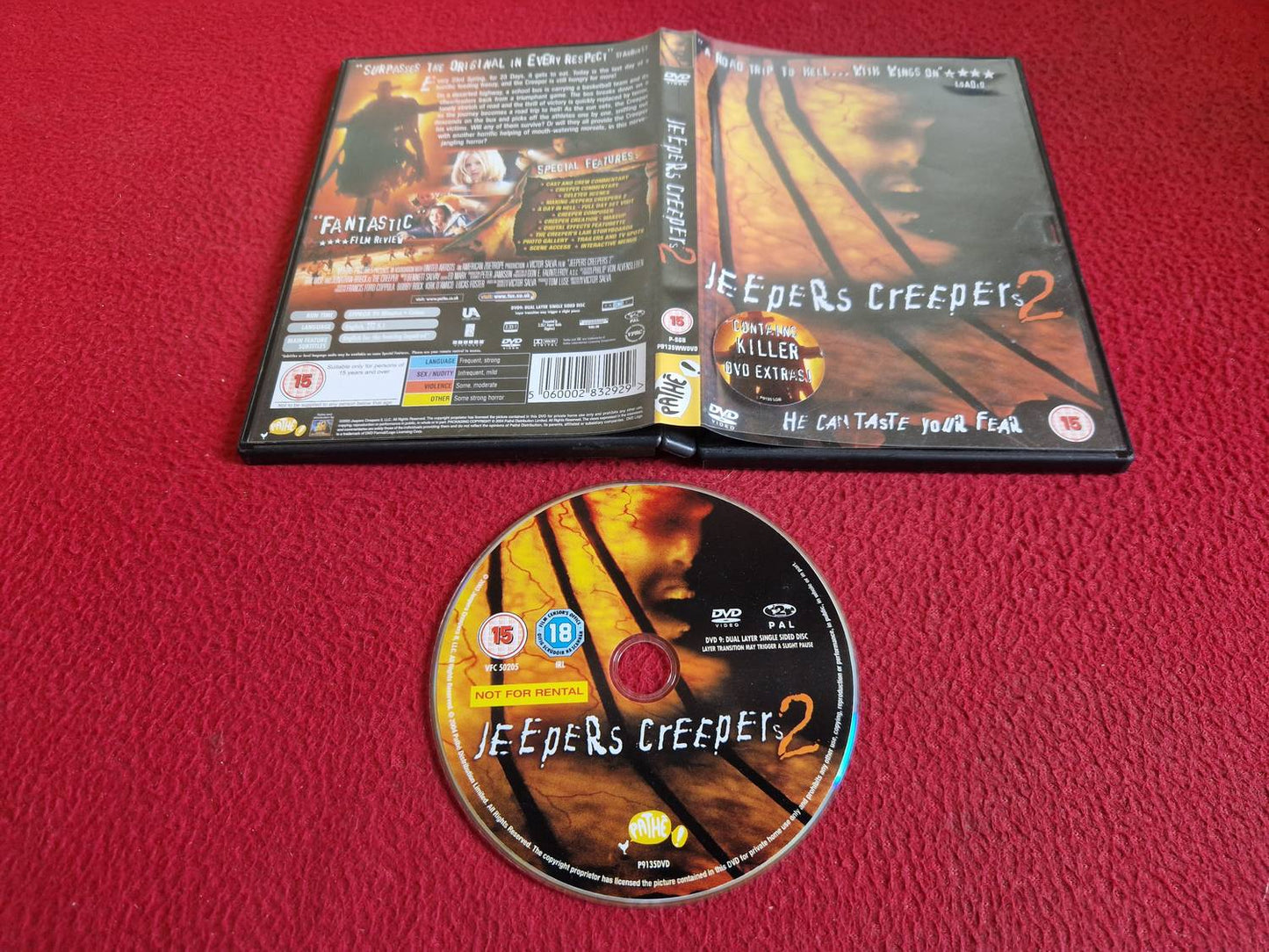 JEEPERS CREEPERS 2 DVD