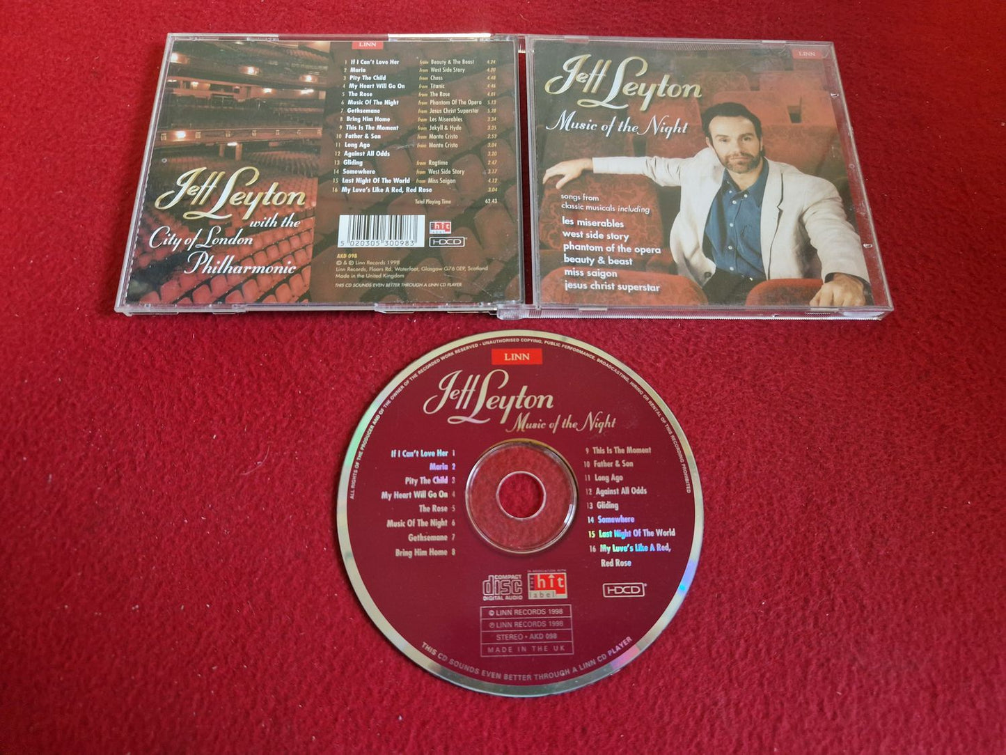 JEFF LEYTON MUSIC OF THE NIGHT till CD