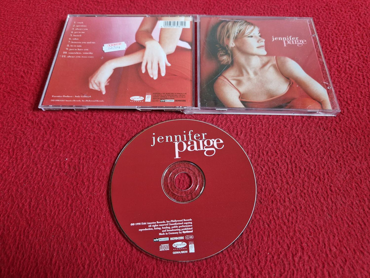 JENNIFER PAIGE - JENNIFER PAIGE CD