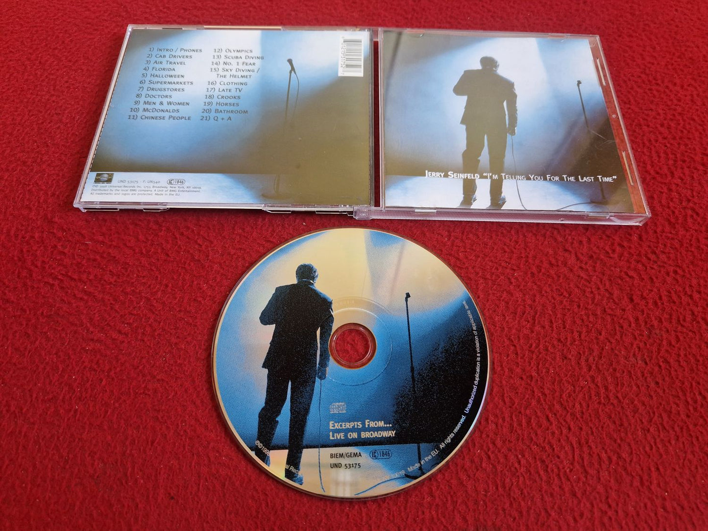 JERRY SEINFELD I'M TELLING YOU FOR THE LAST TIME CD