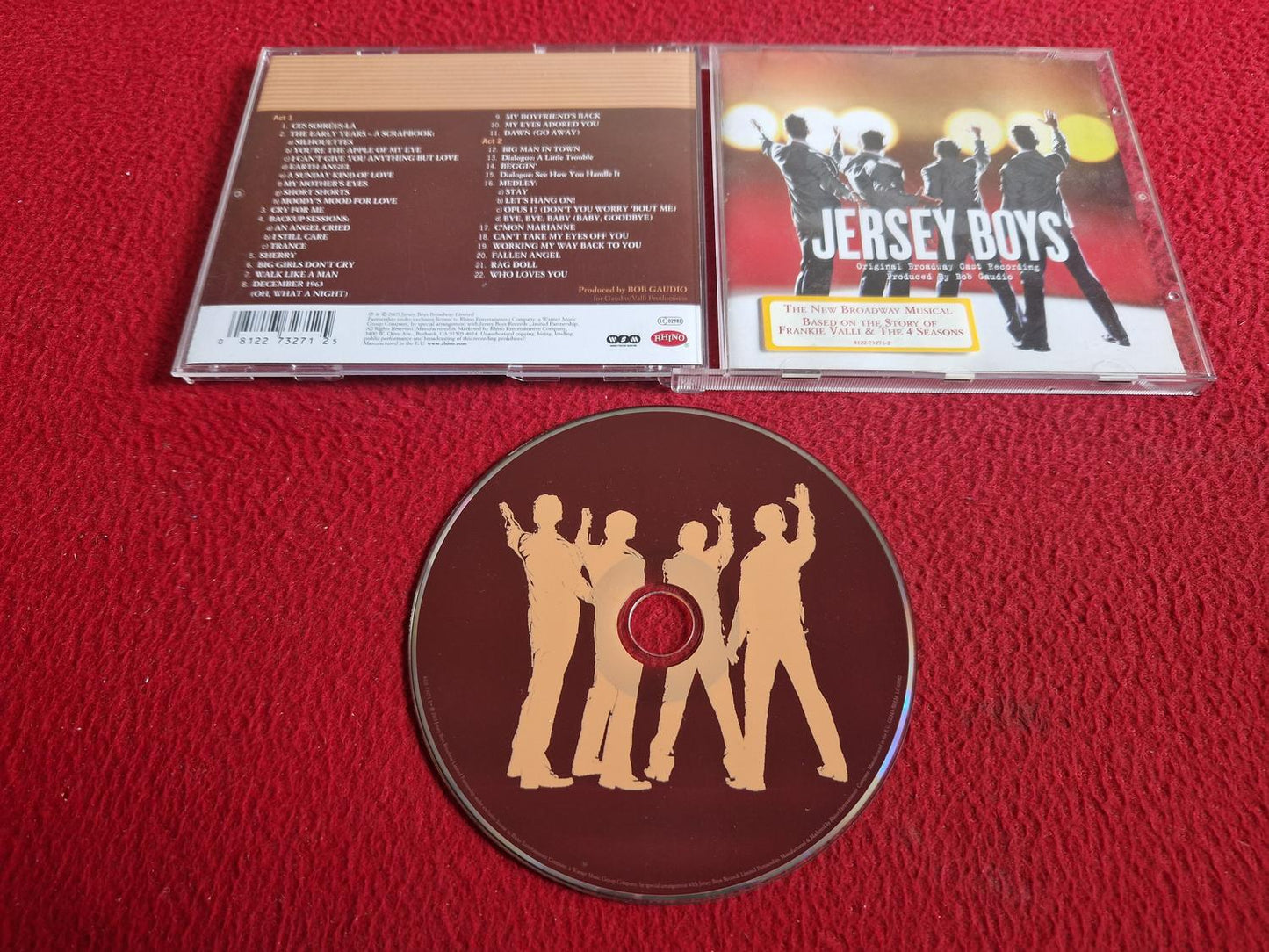 JERSEY BOYS ORIGINAL BROADWAY CAST RECORDING CD