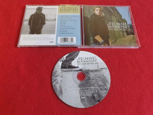 JESSE MCCARTNEY RIGHT WHERE YOU WANT ME till CD