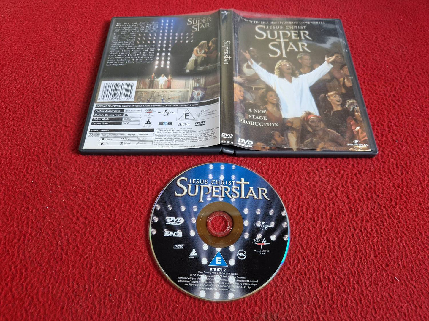 JESUS CHRIST SUPERSTAR DVD
