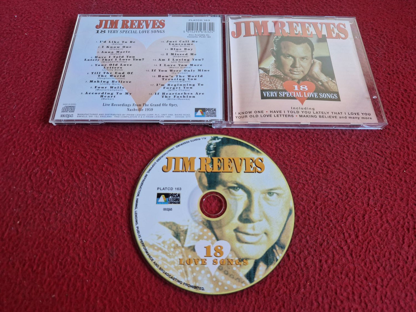 JIM REEVES 18 LOVE SONGS CD
