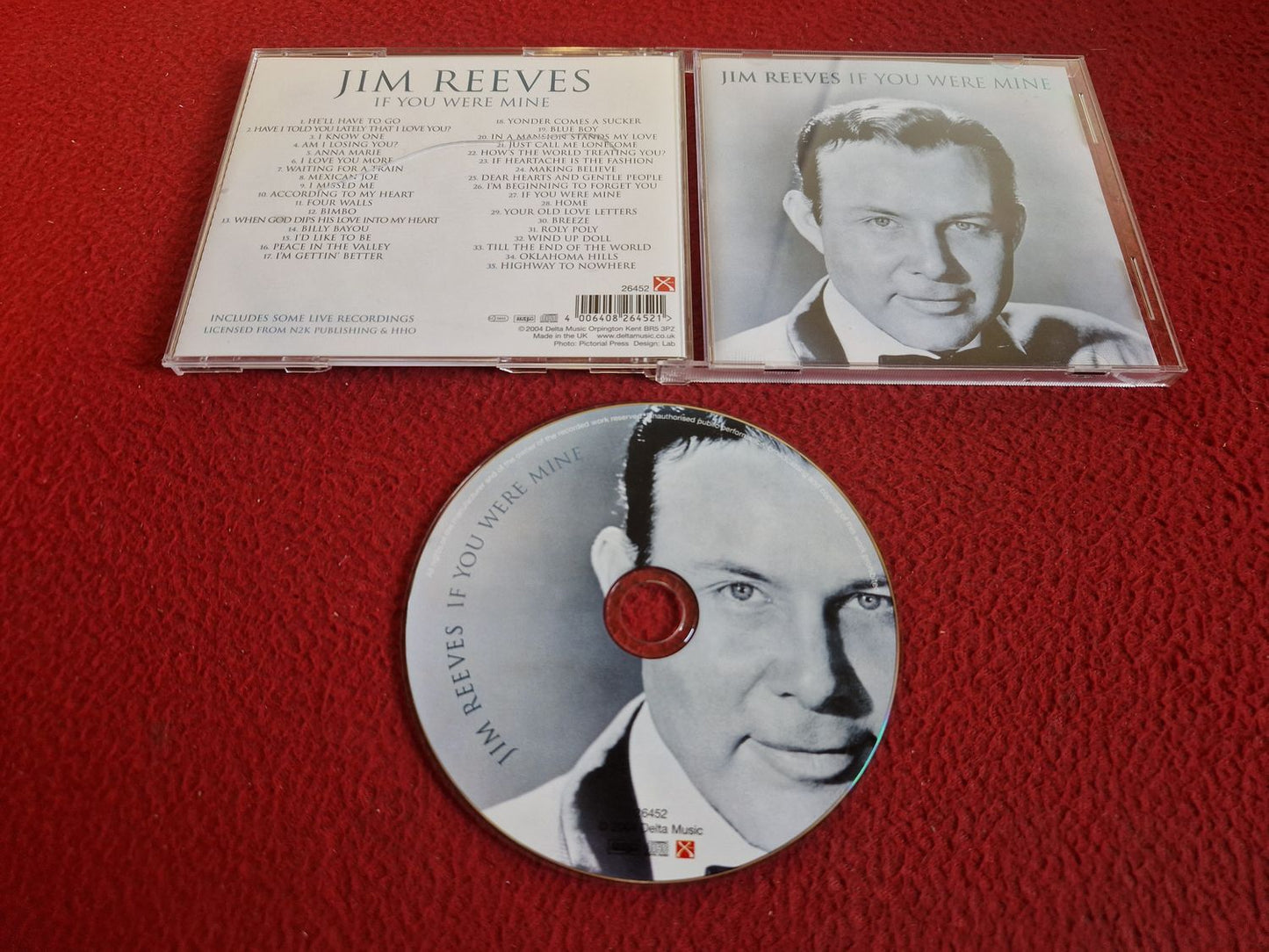 JIM REEVES IF YOU WERE MINE CD