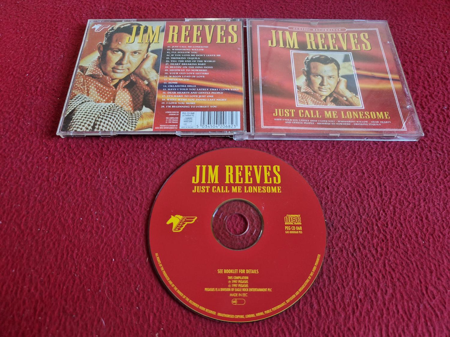 JIM REEVES JUST CALL ME LONESOME CD
