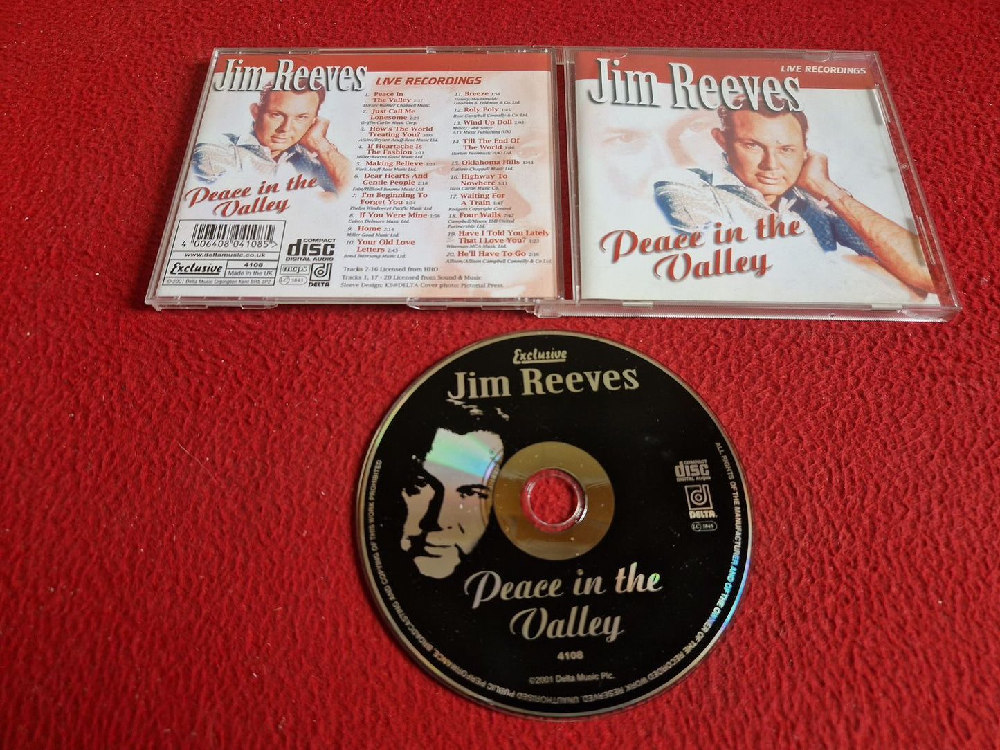JIM REEVES PEACE IN THE VALLEY CD