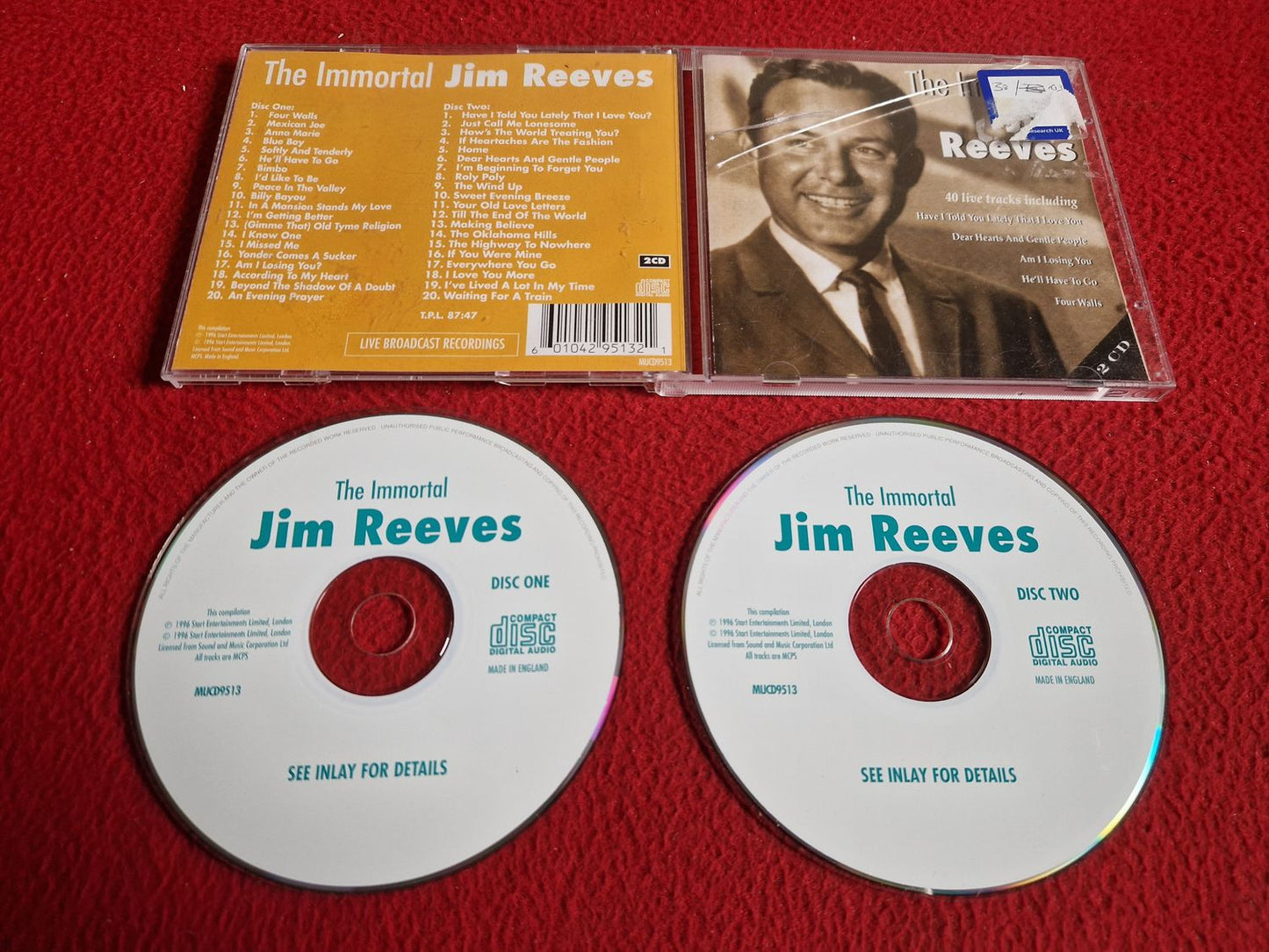 JIM REEVES THE IMMORTAL CD