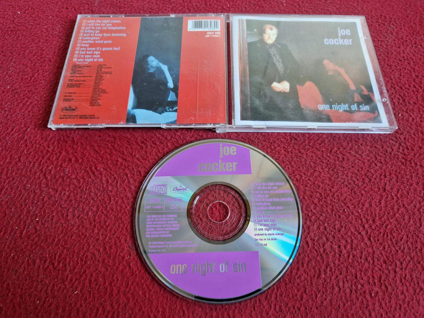 JOE COCKER ONE NIGHT OF SIN CD