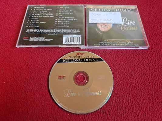 JOE LONGTHORNE LIVE IN CONCERT CD