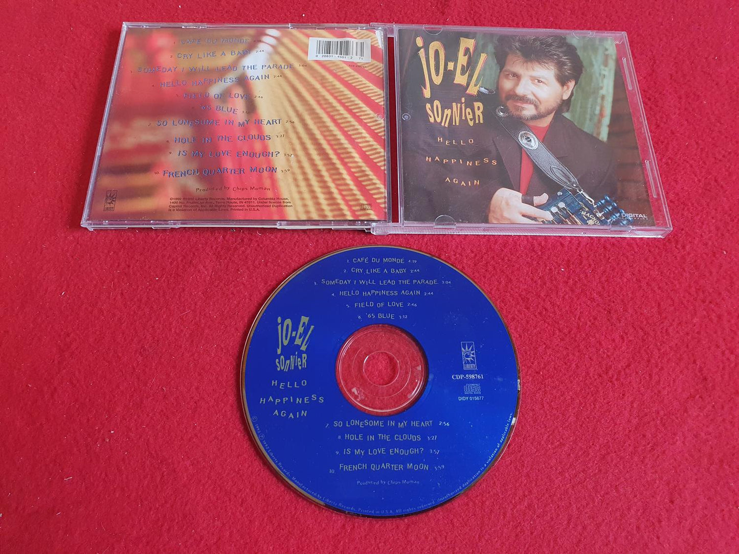 JO-EL SONNIER HELLO HAPPINESS AGAIN till CD