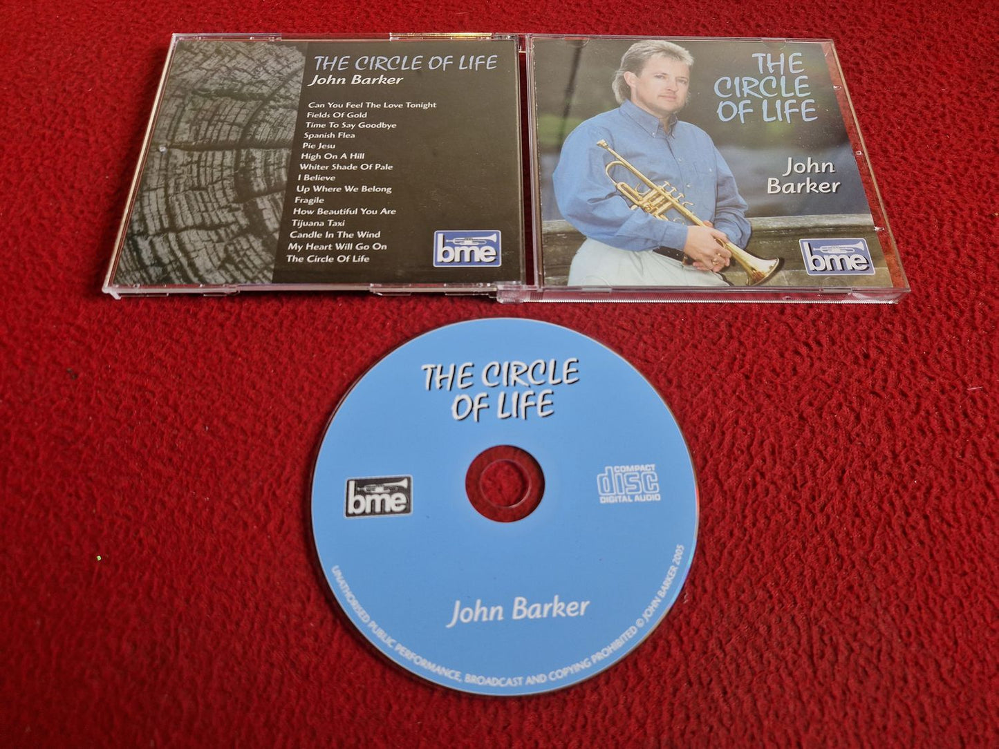 JOHN BARKER THE CIRCLE OF LIFE CD