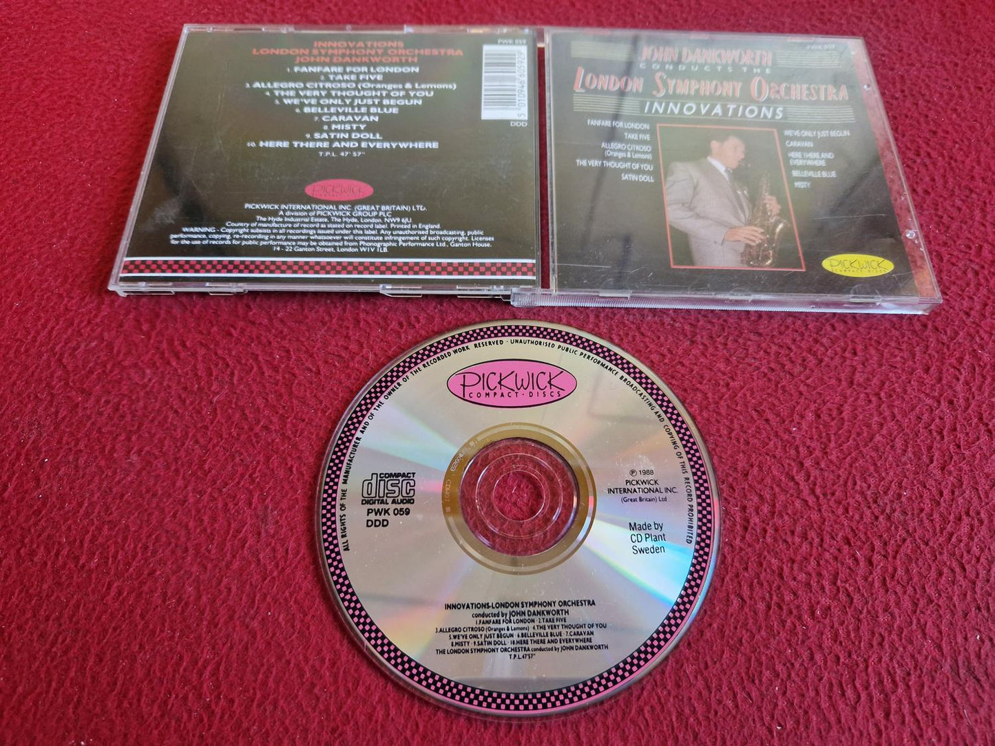 JOHN DANKWORTH LONDON SYMPHONY ORCHESTRA INNOVATIONS CD