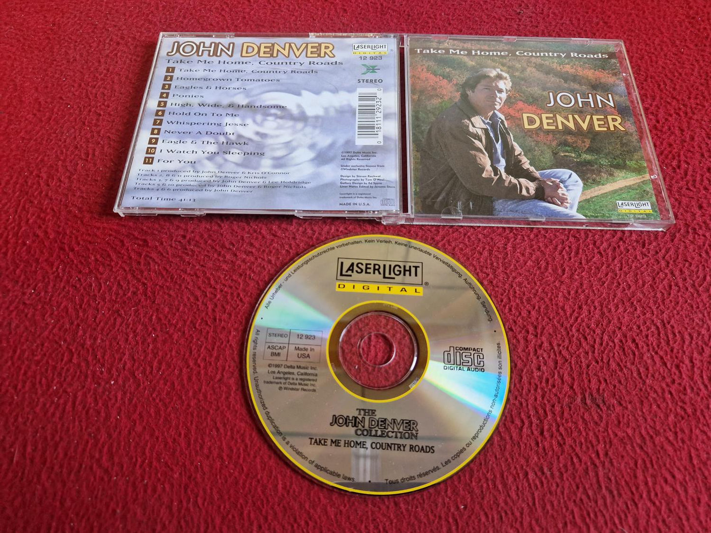JOHN DENVER TAKE ME HOME COUNTRY ROADS CD