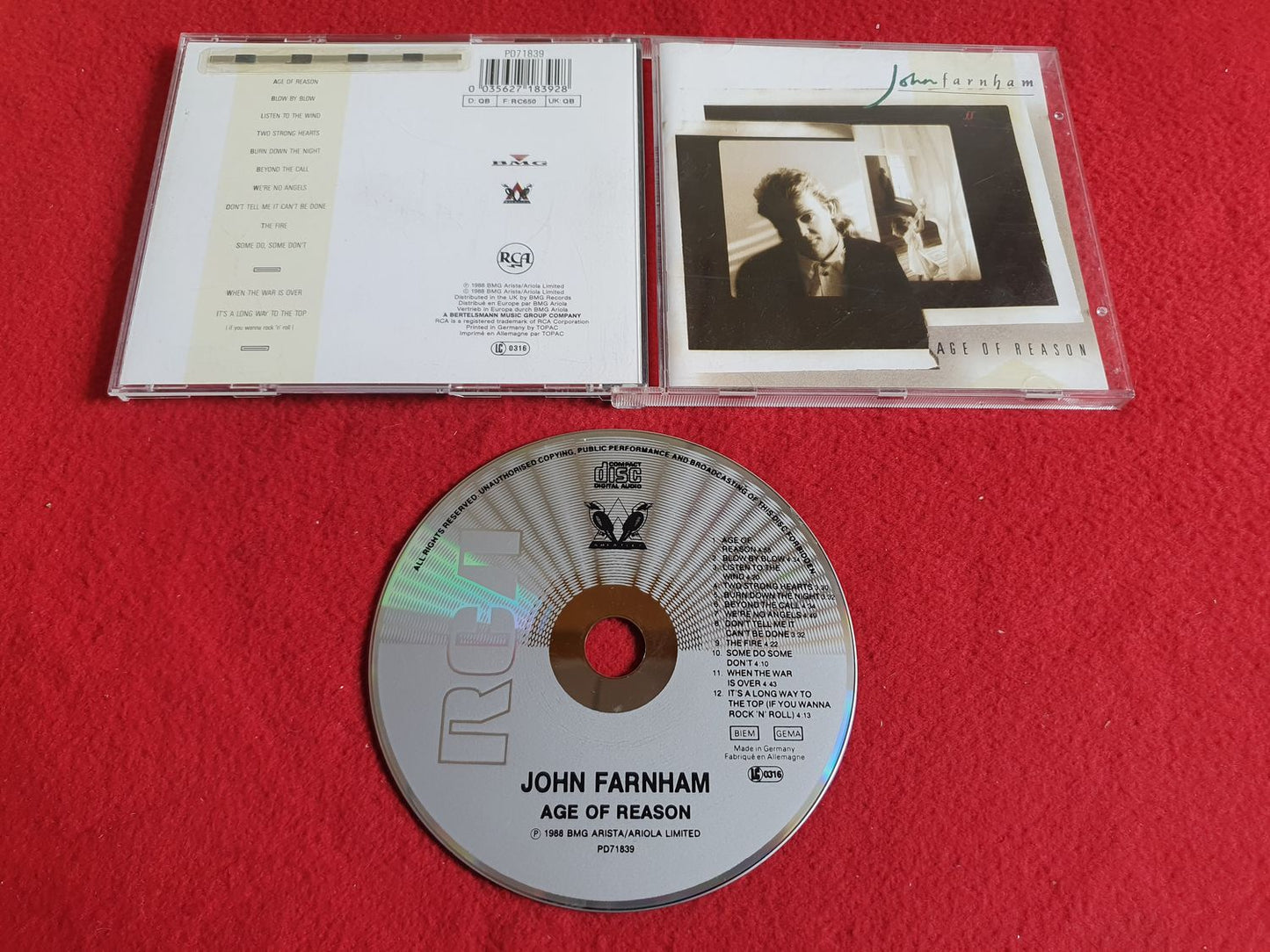 JOHN FARNHAM AGE OF REASON till CD