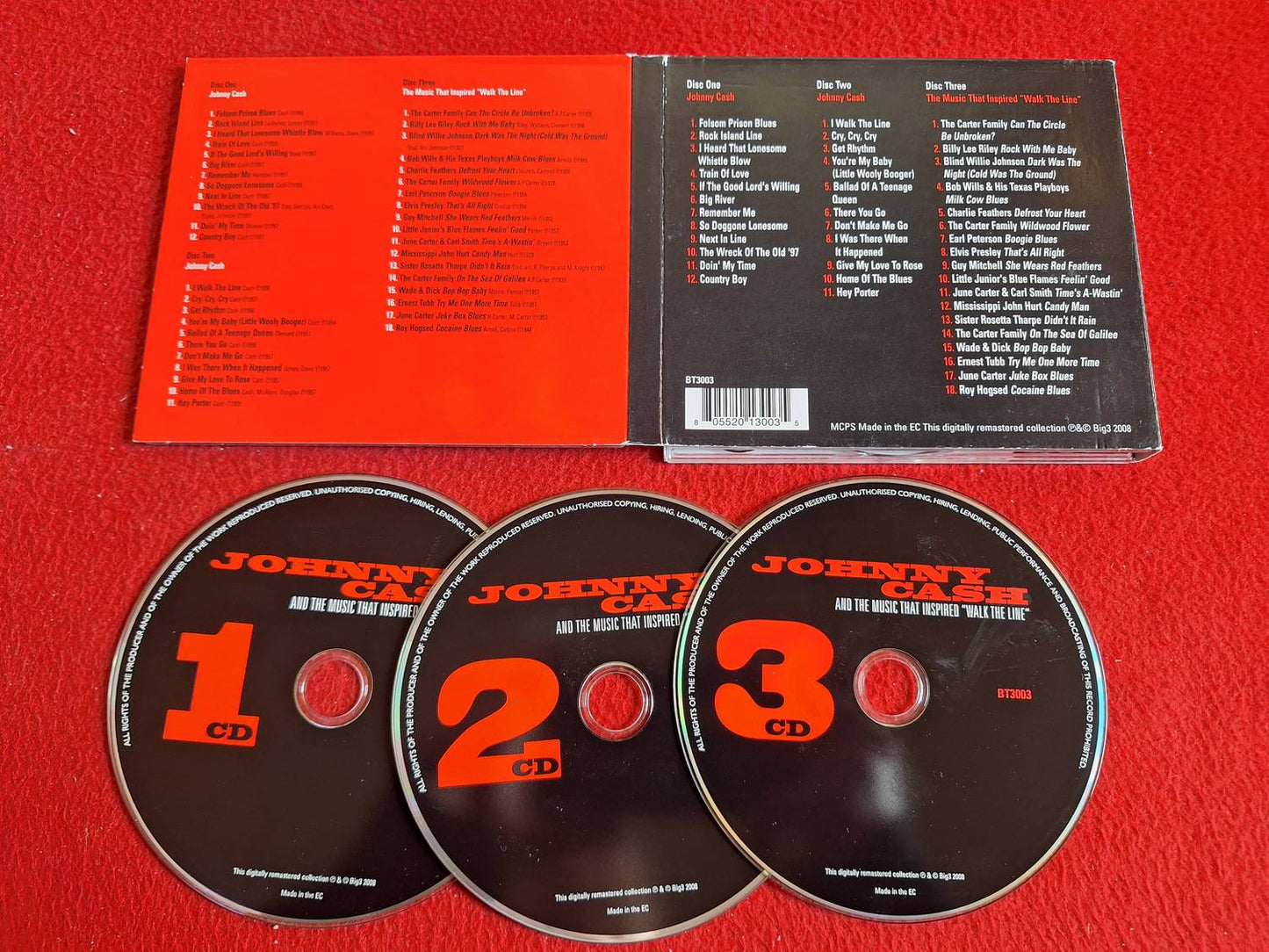 JOHNNY CASH AND THE MUSIC THAT INSPIRED "WALK THE LINE" CD BOX