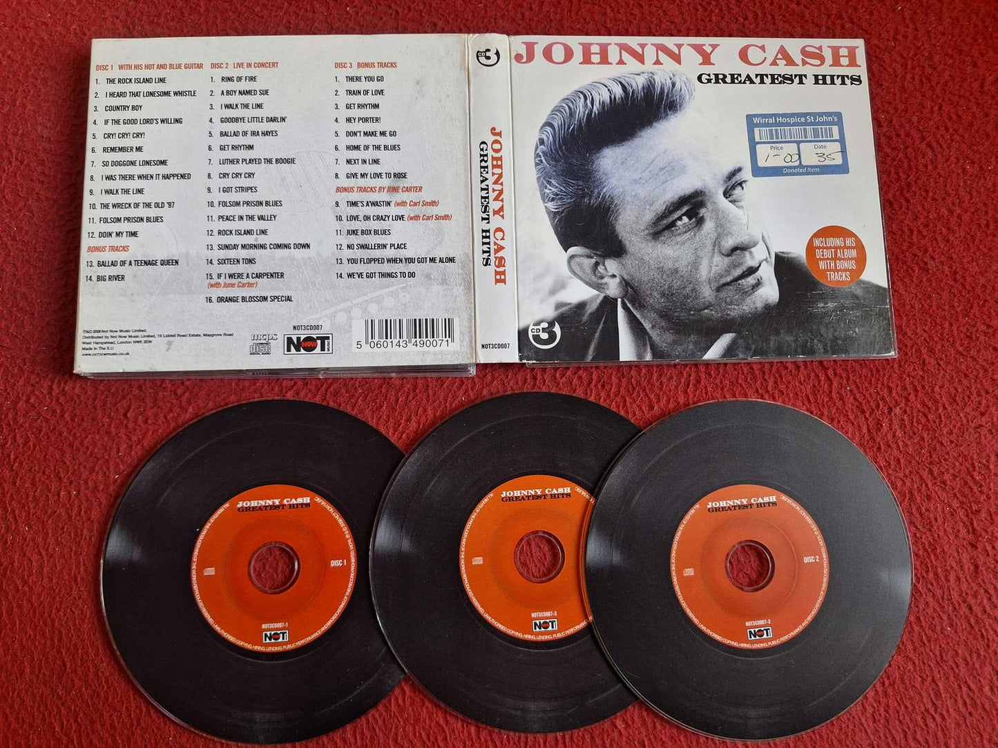 JOHNNY CASH GREATEST HITS CD