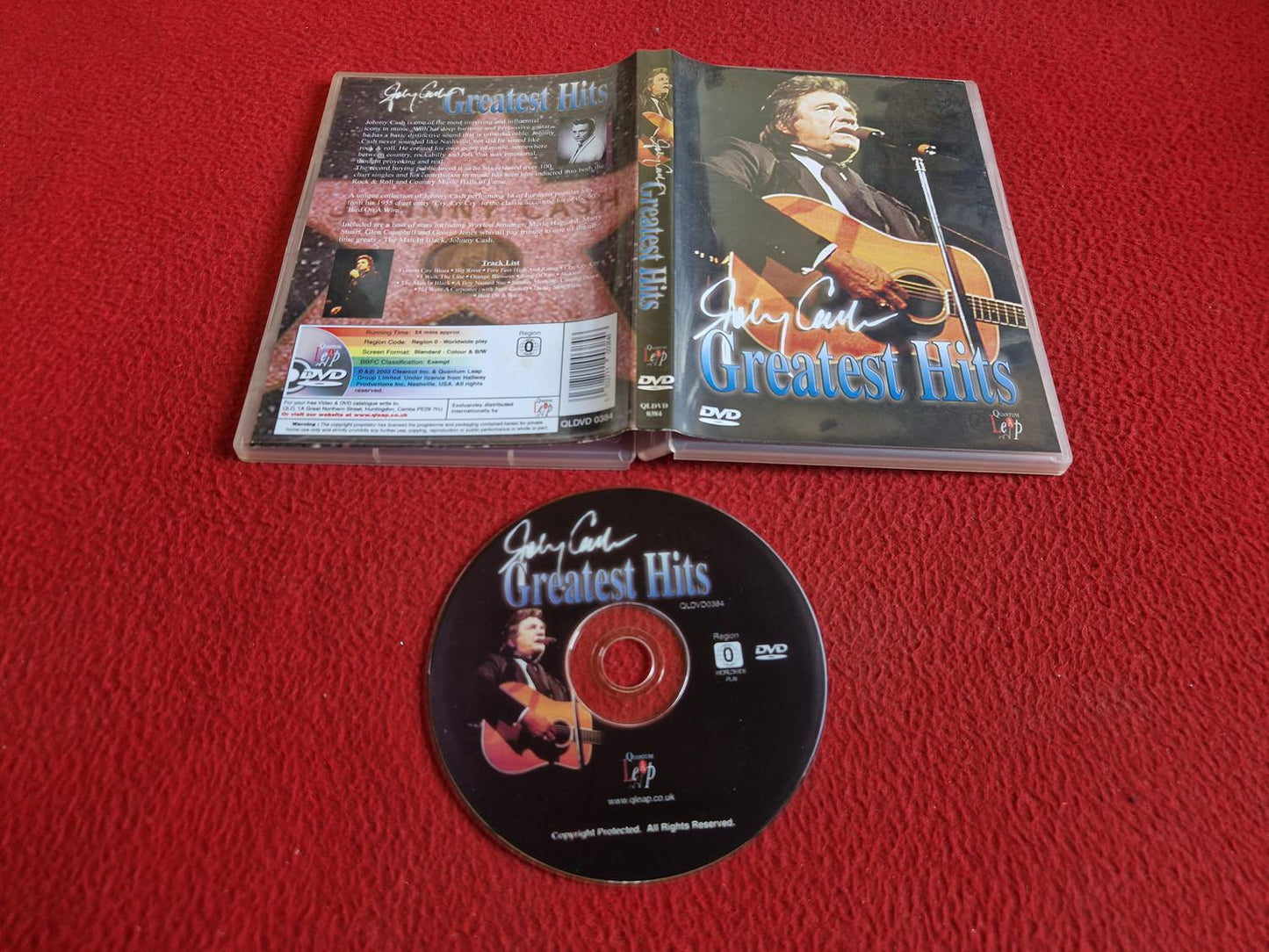 JOHNNY CASH GREATEST HITS DVD