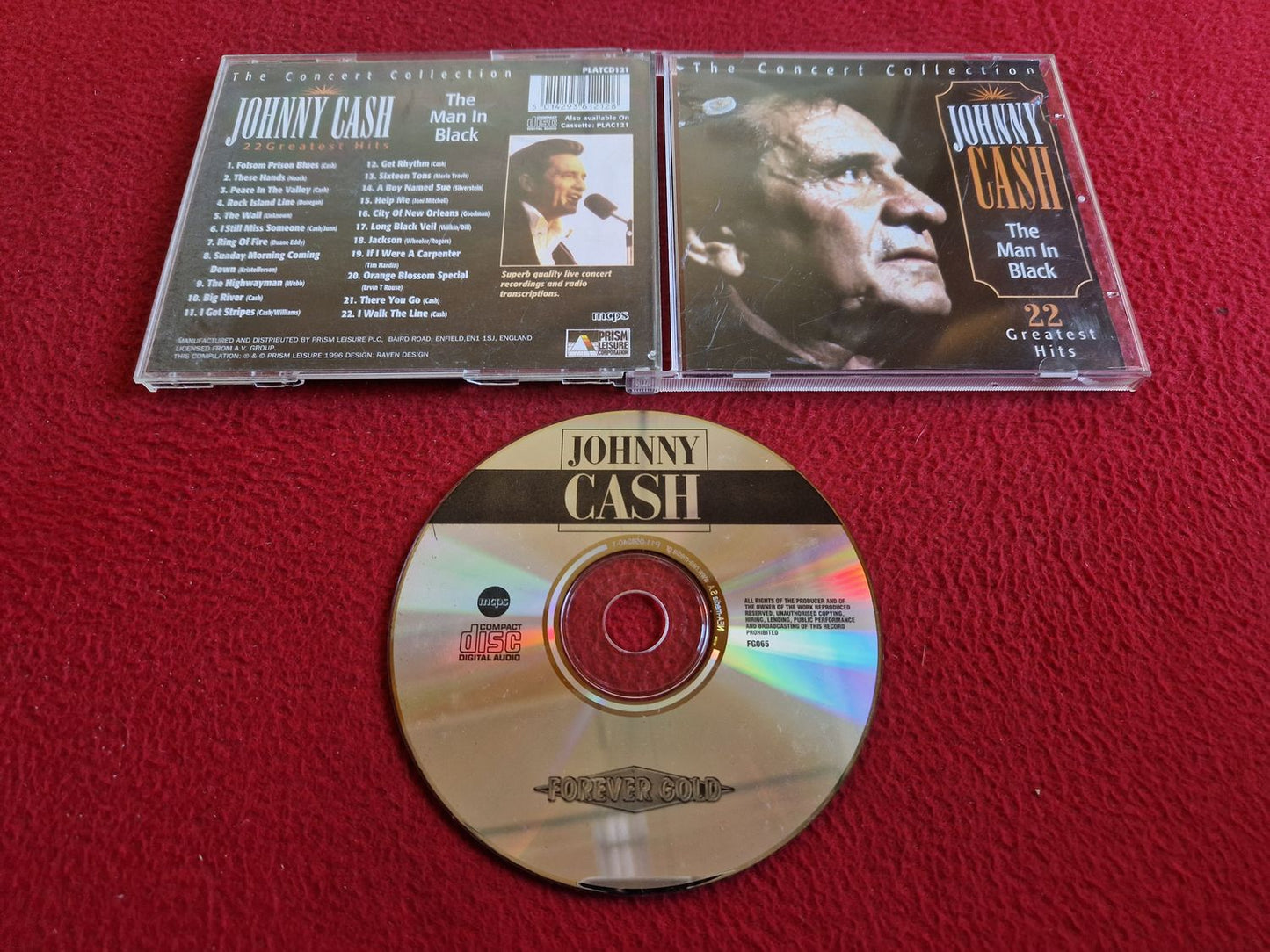 JOHNNY CASH THE MAN IN BLACK CD