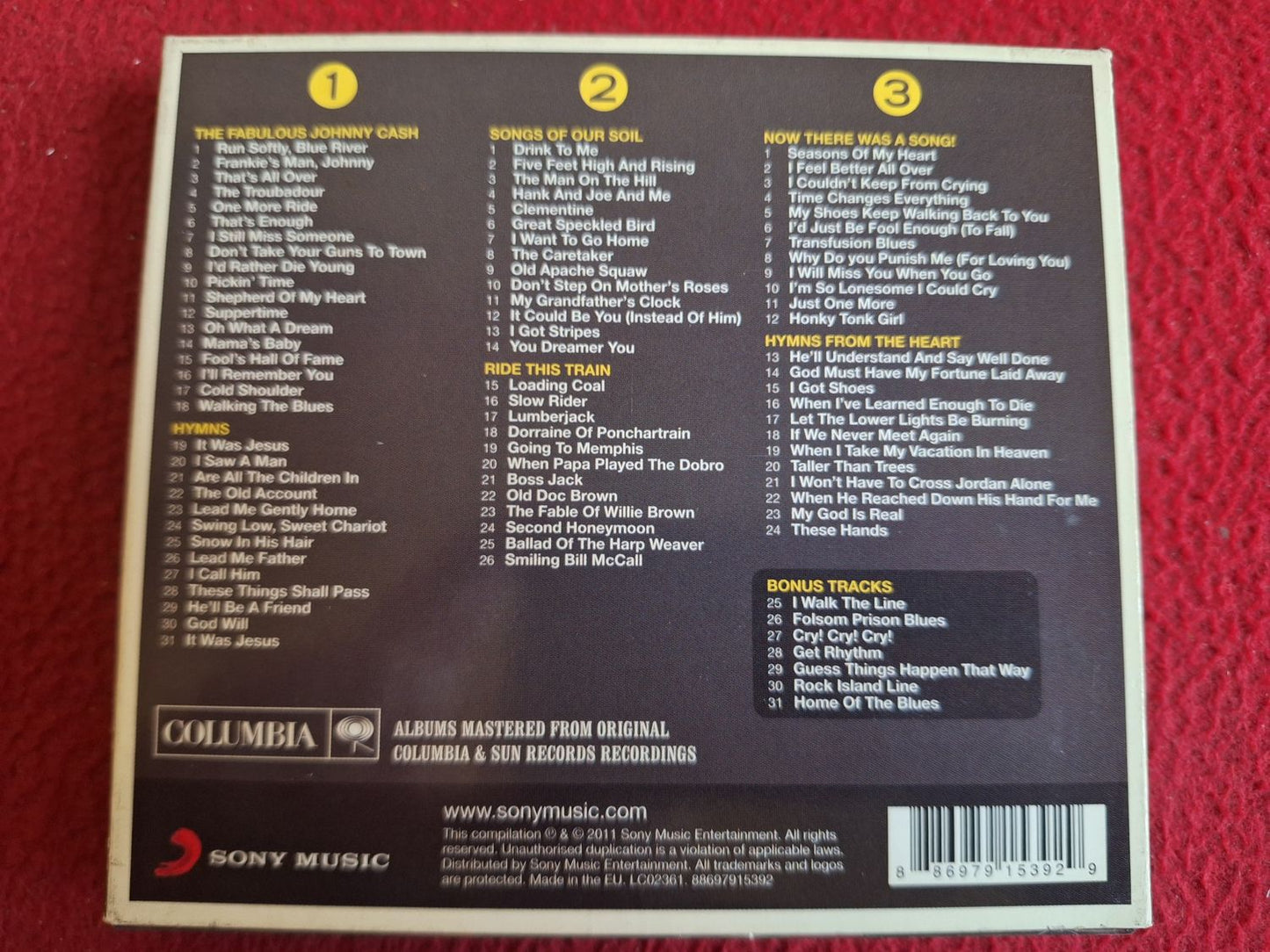 JOHNNY CASH THE REAL... THE ULTIMATE JOHNNY CASH COLLECTION CD BOX