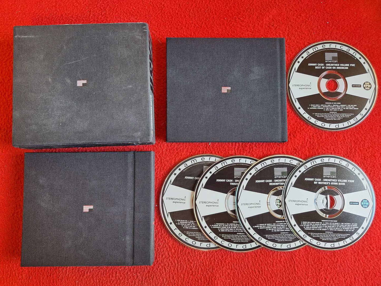 JOHNNY CASH UNEARTHED [ REPFRIA SKIVOR ] CD BOX