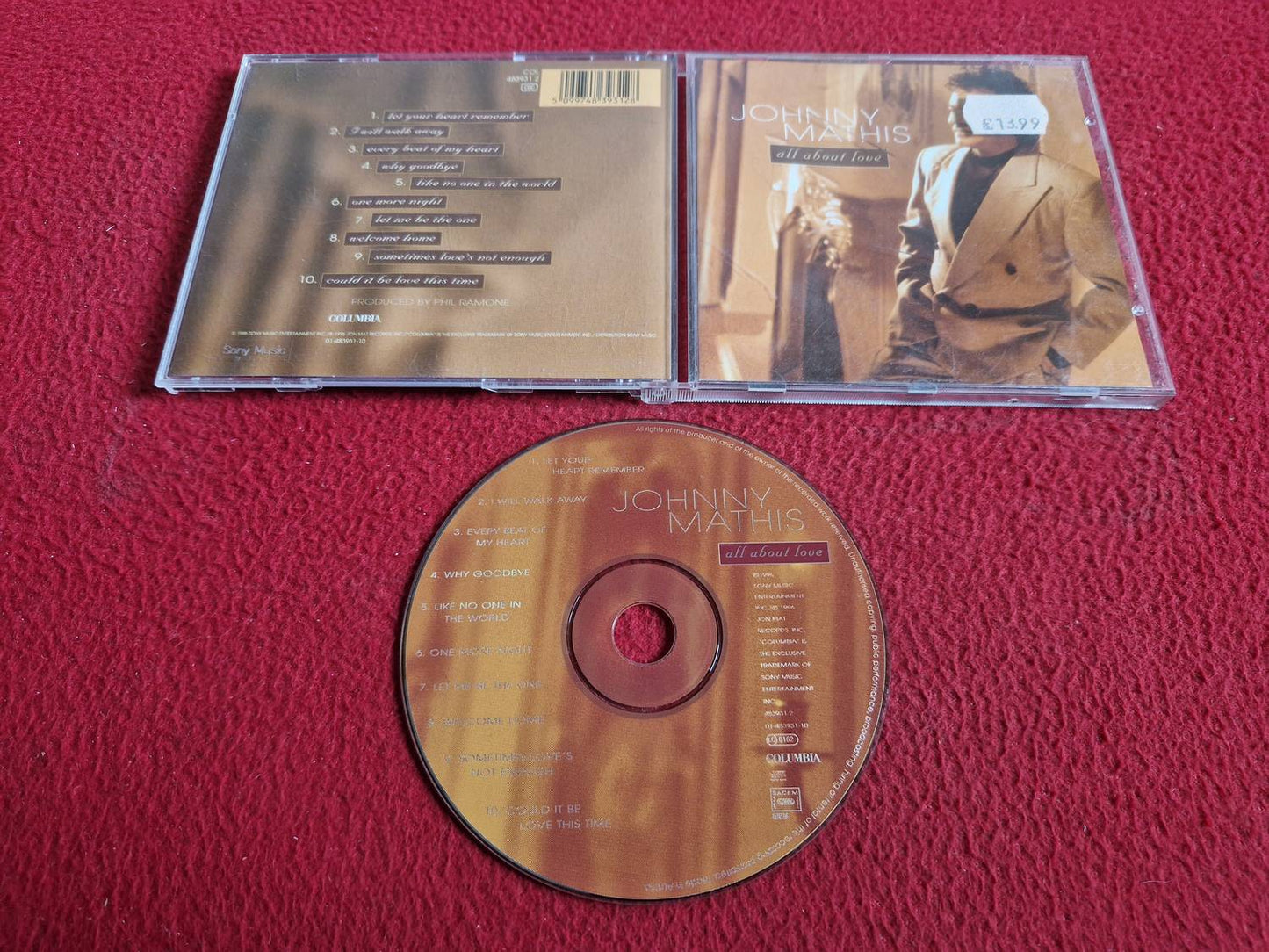 JOHNNY MATHIS ALL ABOUT LOVE CD