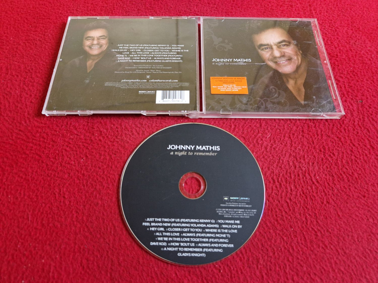 JOHNNY MATHIS A NIGHT TO REMEMBER CD