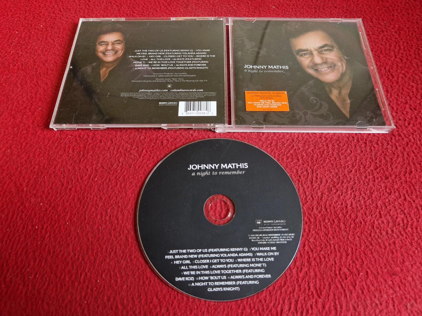 JOHNNY MATHIS A NIGHT TO REMEMBER CD