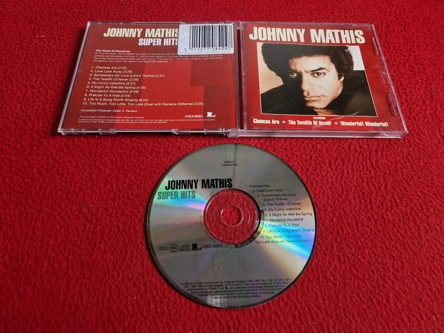 JOHNNY MATHIS SUPER HITS CD
