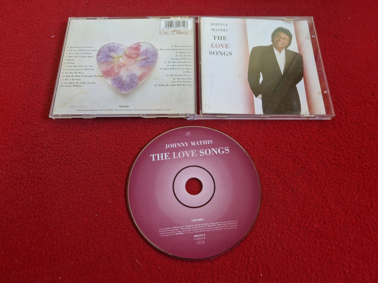 JOHNNY MATHIS THE LOVE SONGS till CD