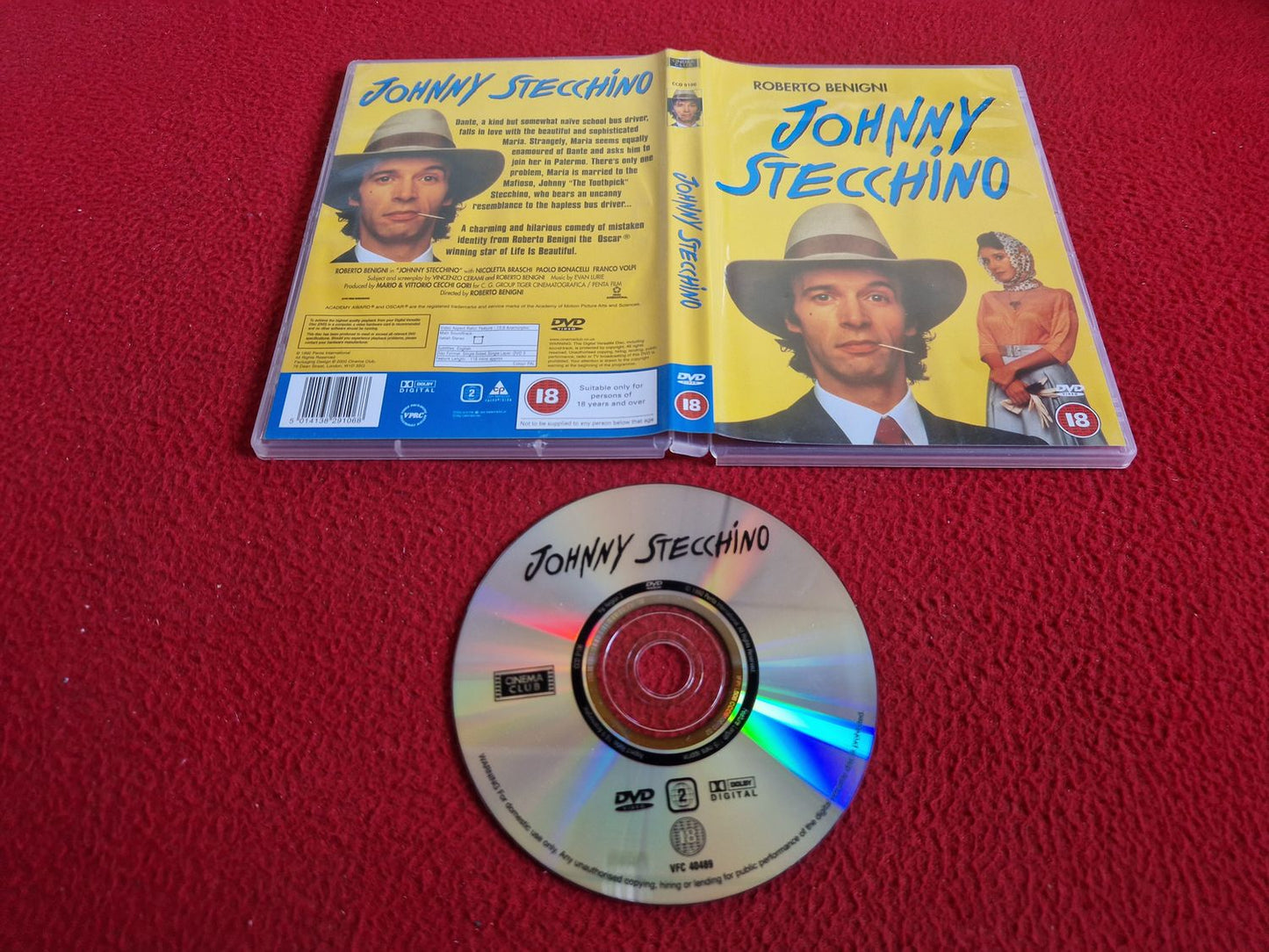 JOHNNY STECCHINO [ ITALIENSKT TAL ENGELSK TEXT ] DVD