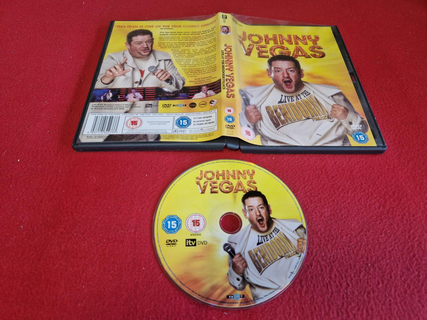 JOHNNY VEGAS LIVE AT THE BENIDORM PALACE till DVD