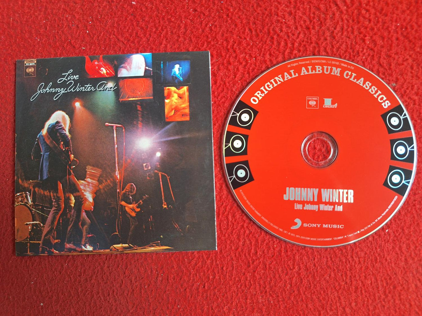 JOHNNY WINTER LIVE JOHNNY WINTER AND CD