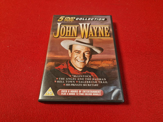JOHN WAYNE MCLINTOCK / ANGEL AND THE BADMAN / HELL TOWN mfl BOX till DVD