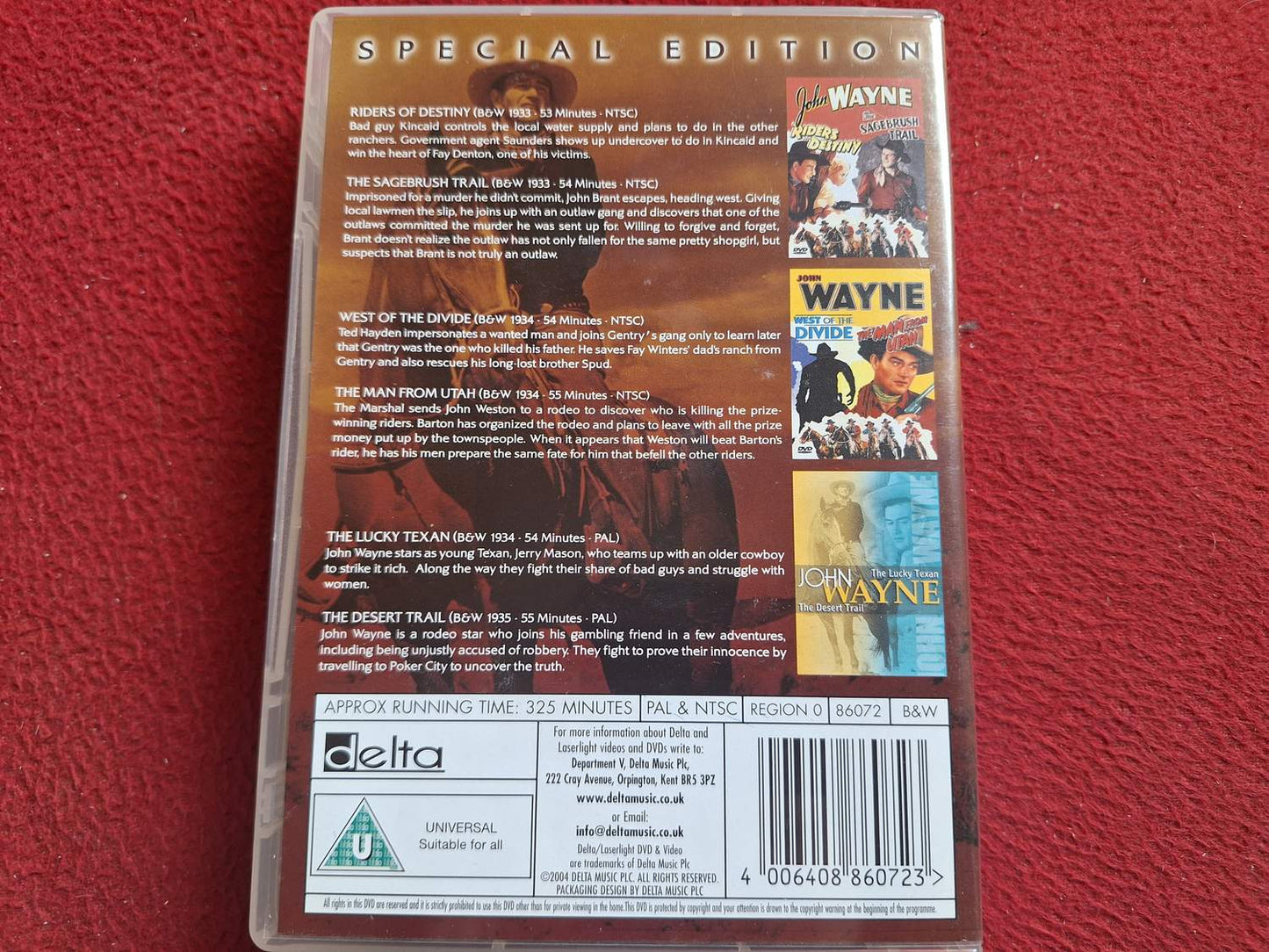 JOHN WAYNE VOL 1 [ NTSC/PAL BLANDAT - SE BILD ] BOX DVD