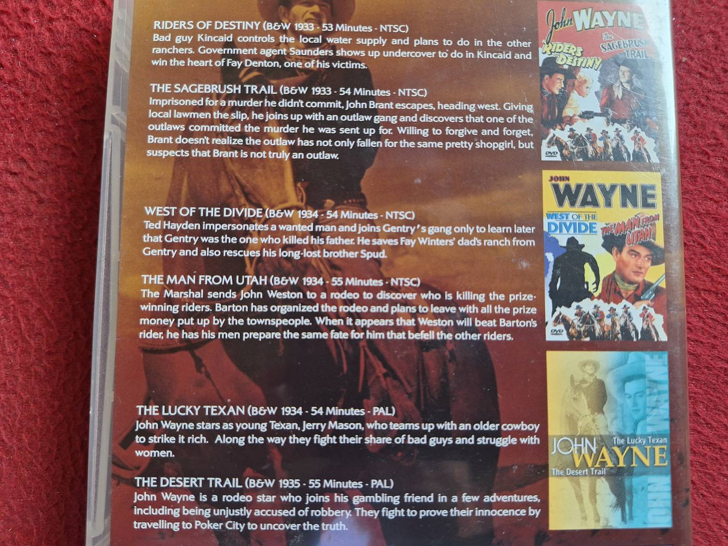 JOHN WAYNE VOL 1 [ NTSC/PAL BLANDAT - SE BILD ] BOX DVD