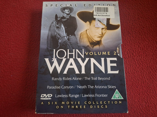 JOHN WAYNE VOL 2 RANDY RIDES ALONE mfl [ PAL & NTSC BLANDAT SE BAKSIDA ] BOX DVD