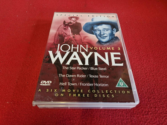 JOHN WAYNE VOL. 3 STAR PACKER / BLUE / DAWN RIDER mfl BOX till DVD
