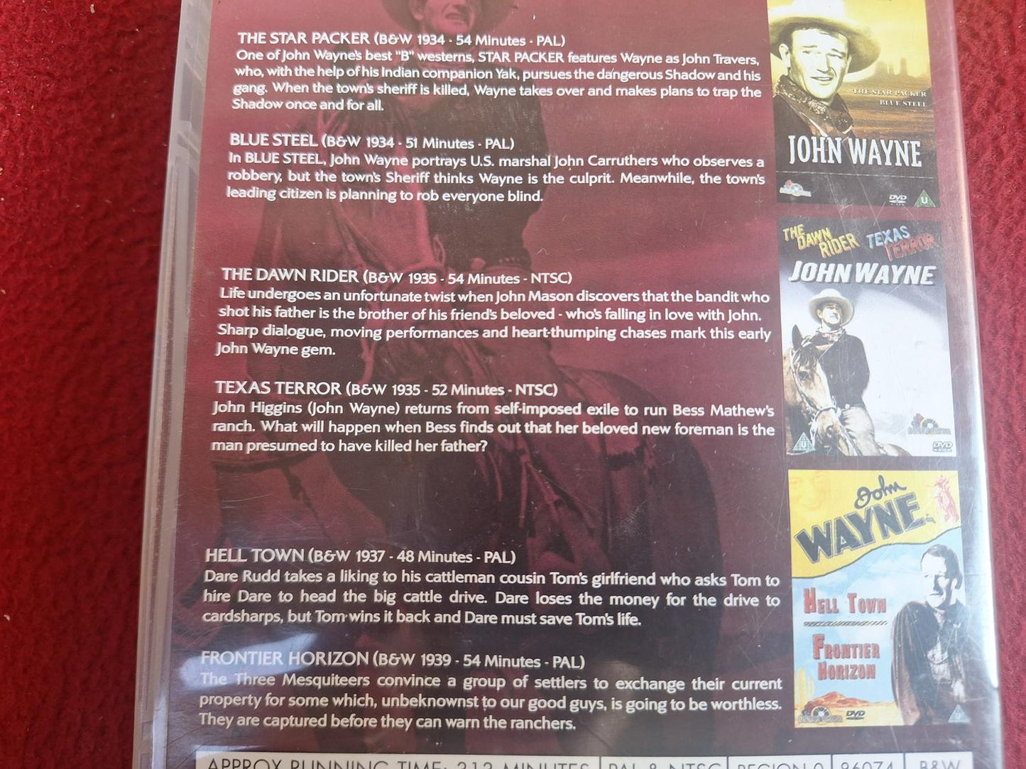 JOHN WAYNE VOL 3 THE STAR PACKER mfl [ PAL / NTSC BLANDAT SE BILD ] BOX DVD