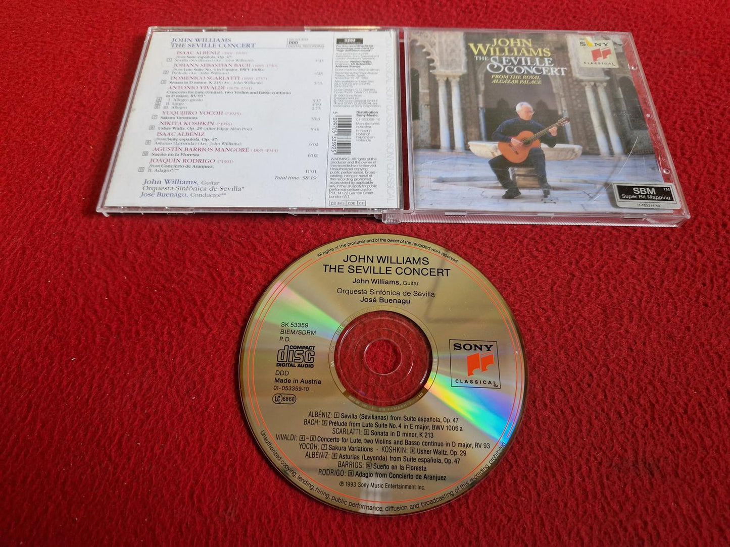 JOHN WILLIAMS THE SEVILLE CONCERT FROM THE ROYAL ALCAZAR PALACE CD