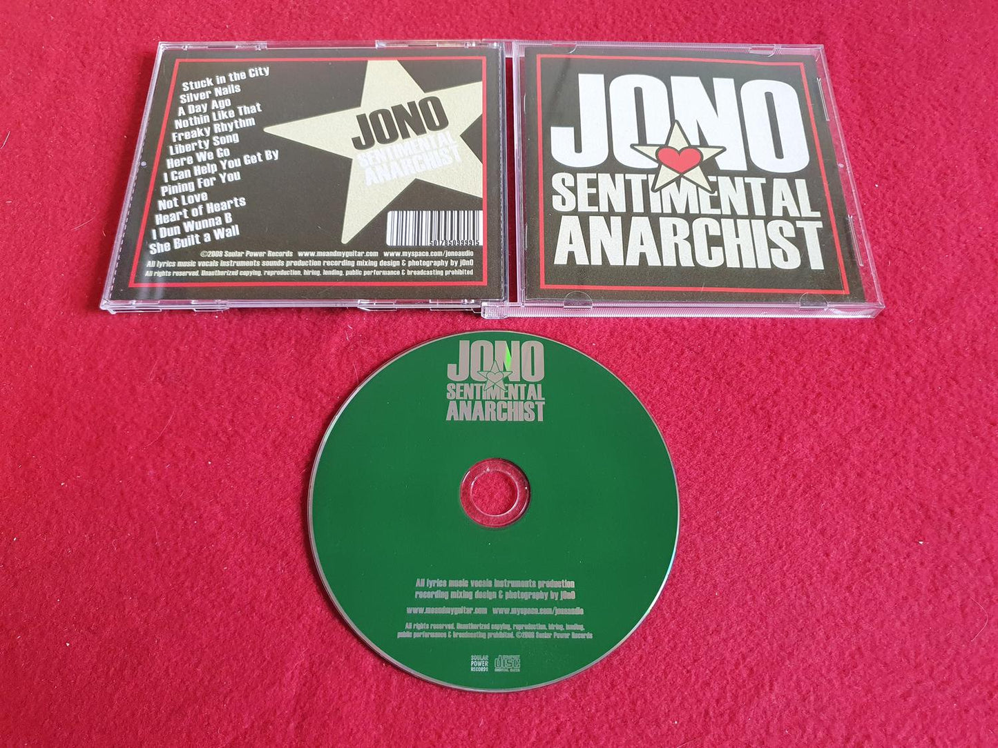 JONO SENTIMENTAL ANARCHIST till CD
