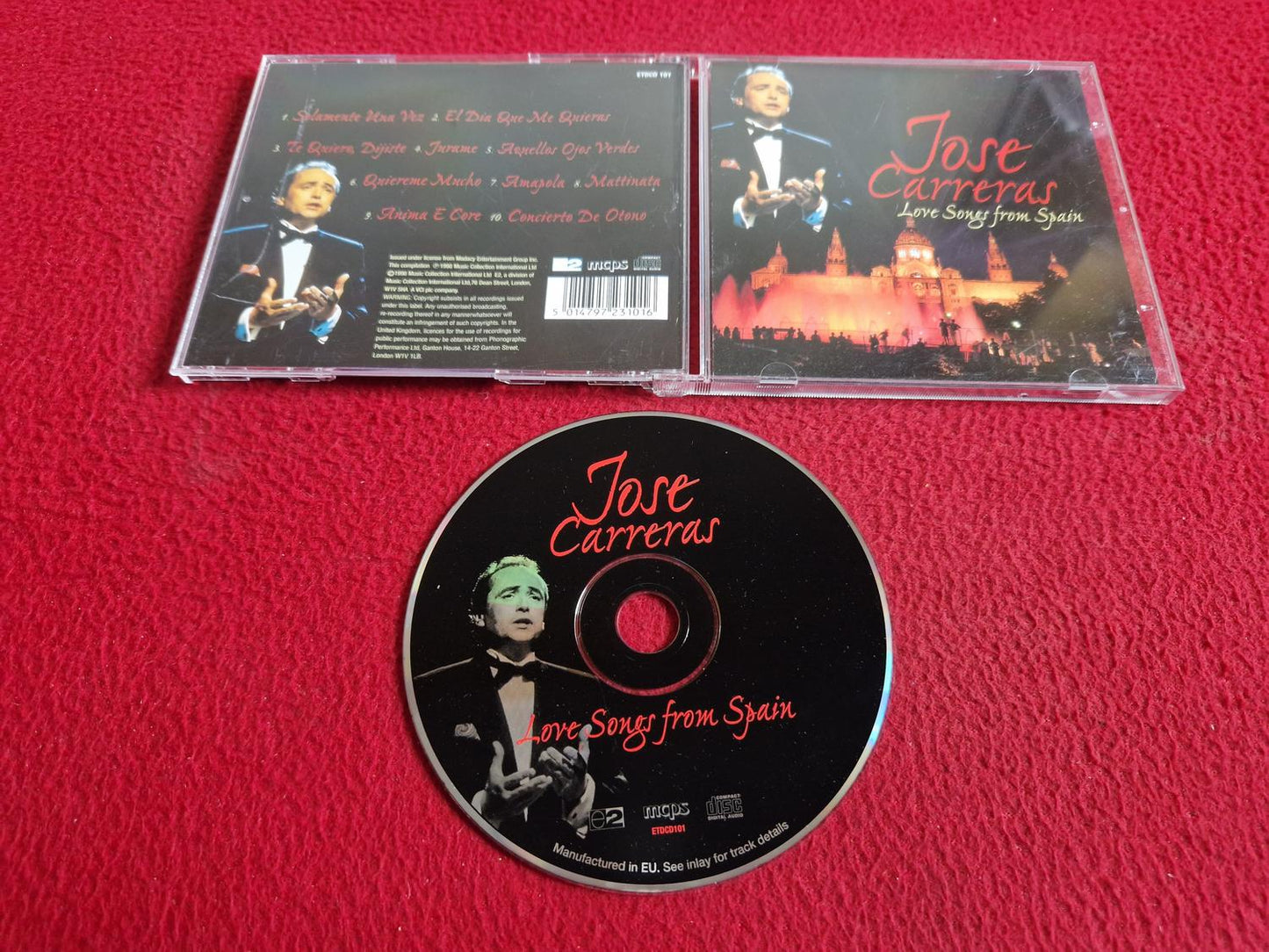 JOSE CARRERAS LOVE SONGS FROM SPAIN CD