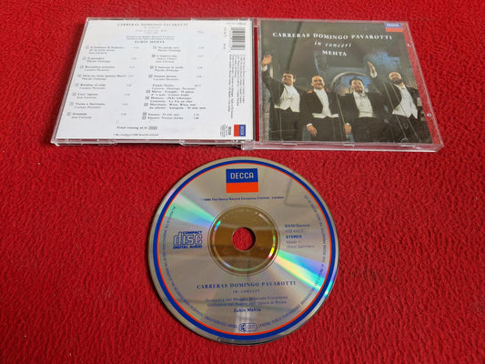 JOSE CARRERAS / PLACIDO DOMINGO / LUCIANO PAVAROTTI IN CONCERT MEHTA CD