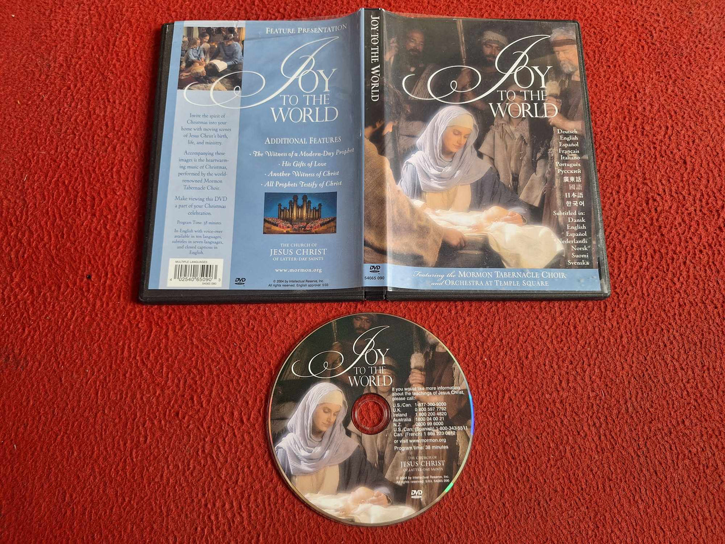 JOY TO THE WORLD - FEAT. THE MORMON TABERNACLE CHOIR DVD