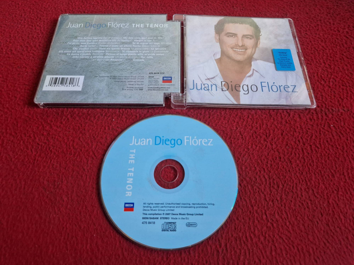 JUAN DIEGO FLOREZ THE TENOR CD
