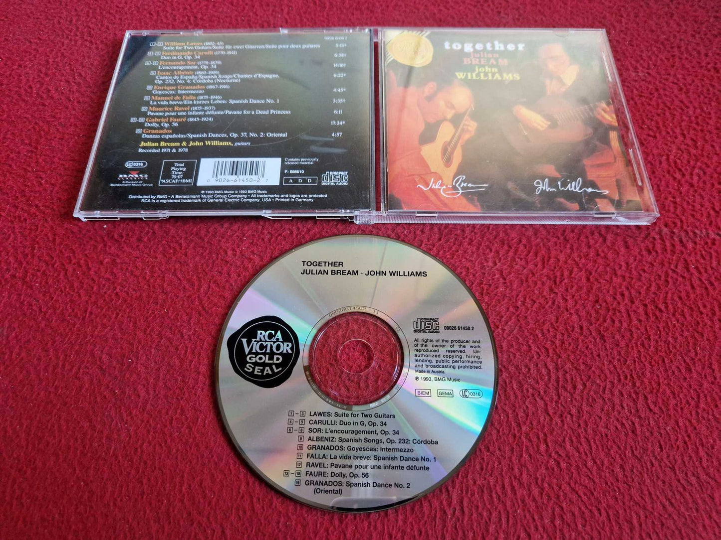 JULIAN BREAM / JOHN WILLIAMS - TOGETHER CD